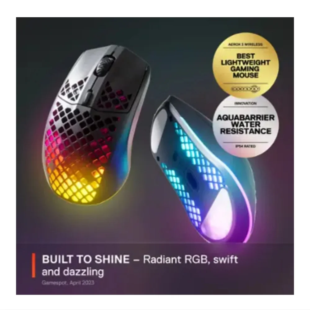 Steelseries Aerox 3 Ultra Lightweight Honeycomb Gaming Mouse
